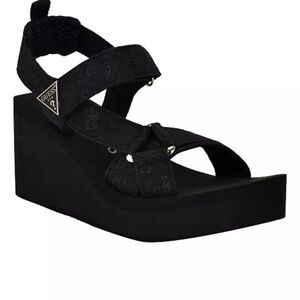 Guess Women's Daysa Quattro-G Strappy Eva Wedge Sandals